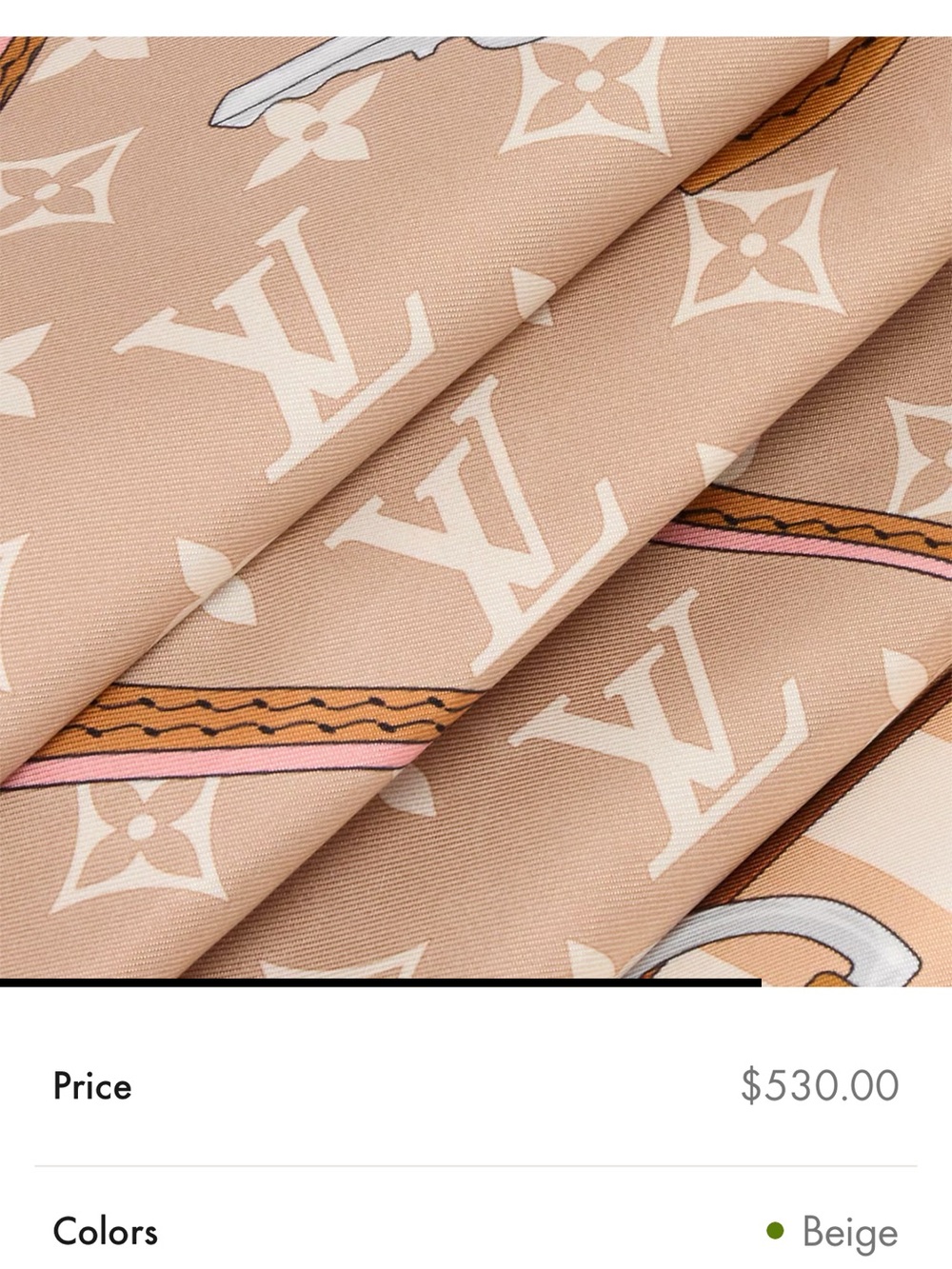 Louis Vuitton NWT Strap and Trunk Square Silk Scarf. Bought Paris April. Box - Picture 13 of 15